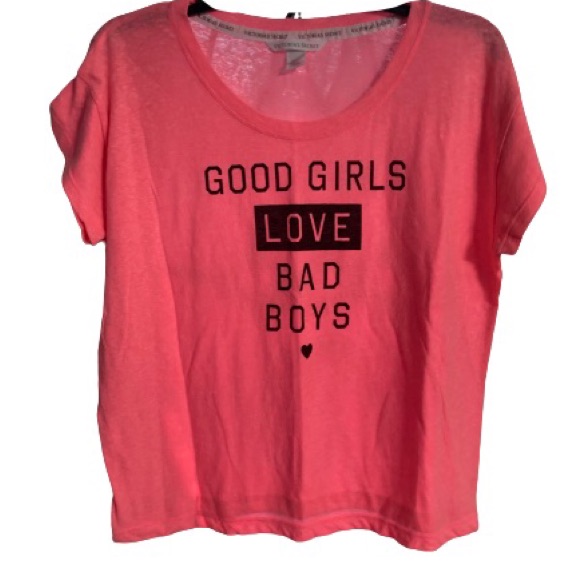 Vs Cropped Pink Tee